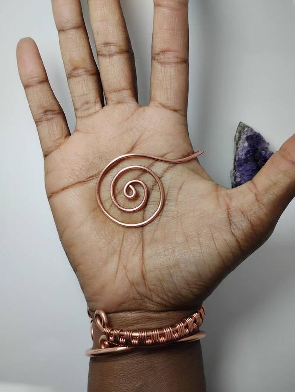 Copper Wire Palm Cuff