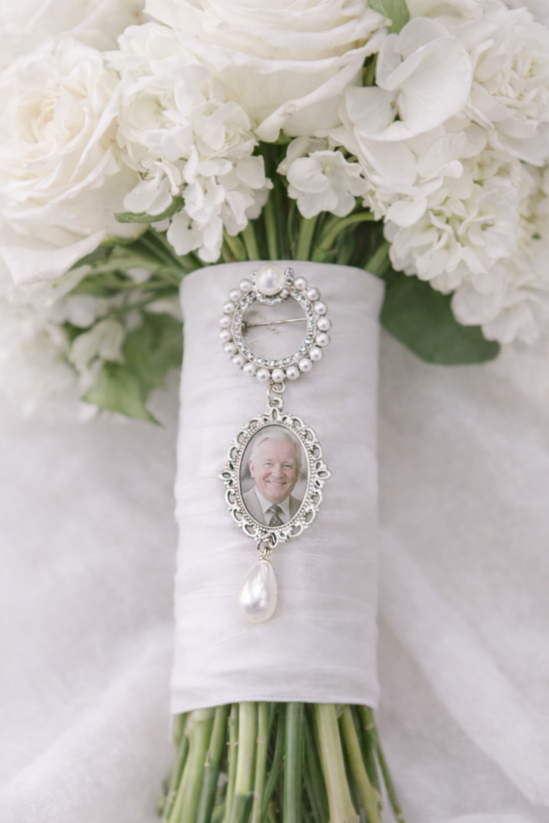 -Pearl Brooch/Bouquet Pin -Silver