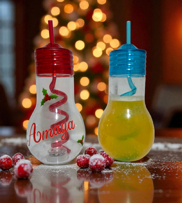 -Light Up Light Bulb Drink Bottle