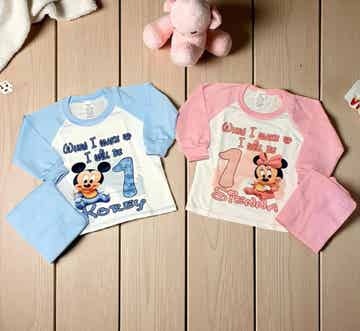 Pyjamas (Blue, Pink or Red)