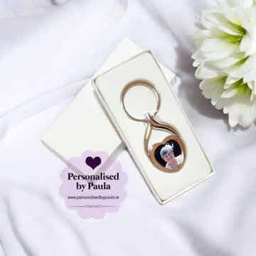 Metal Heart Keyring