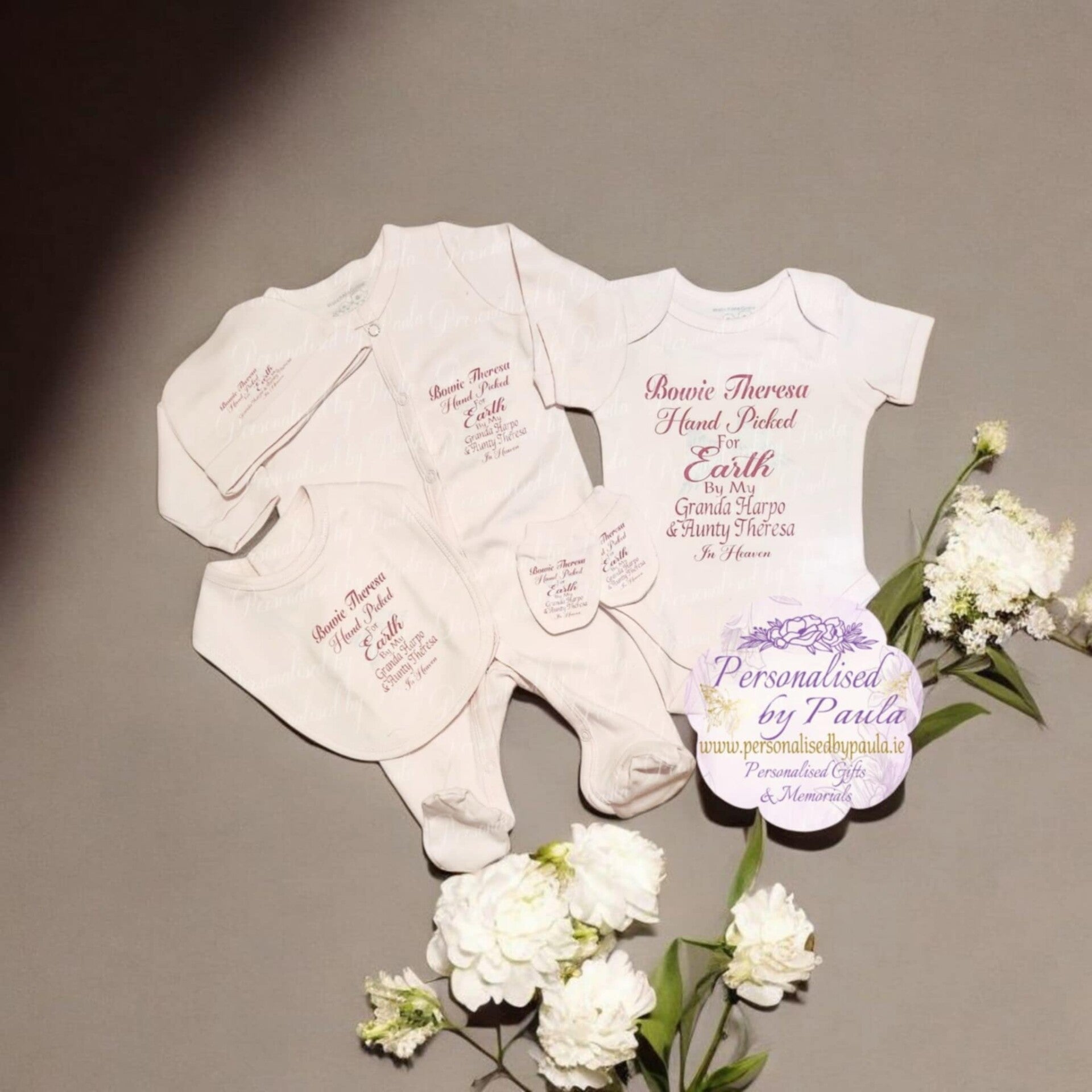 Personalised New Baby Gift Box (Remembrance) with Photo