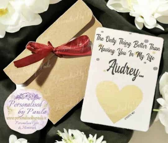 Will you be my Sponsor Scratch Card