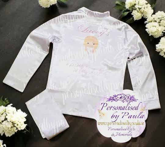 Communion and Confirmation  Long Pyjamas Satin (unisex)