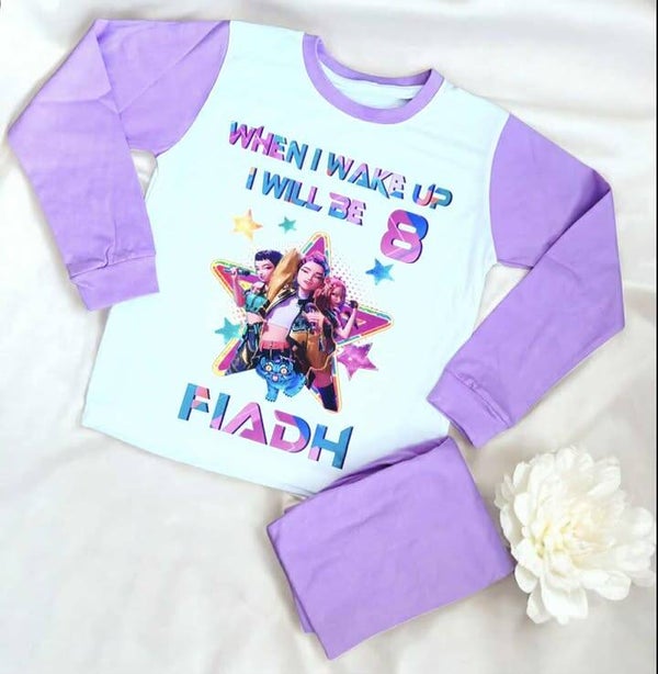 Personalised Pyjamas -Lilac