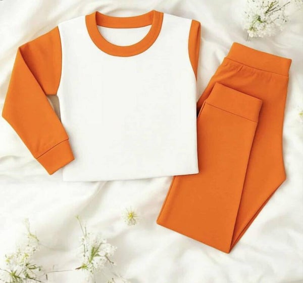 Kids Orange Pyjamas
