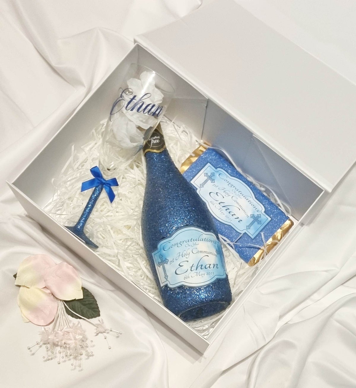 Personalised Communion or Confirmation Box Boy (Filled) | Personalised ...
