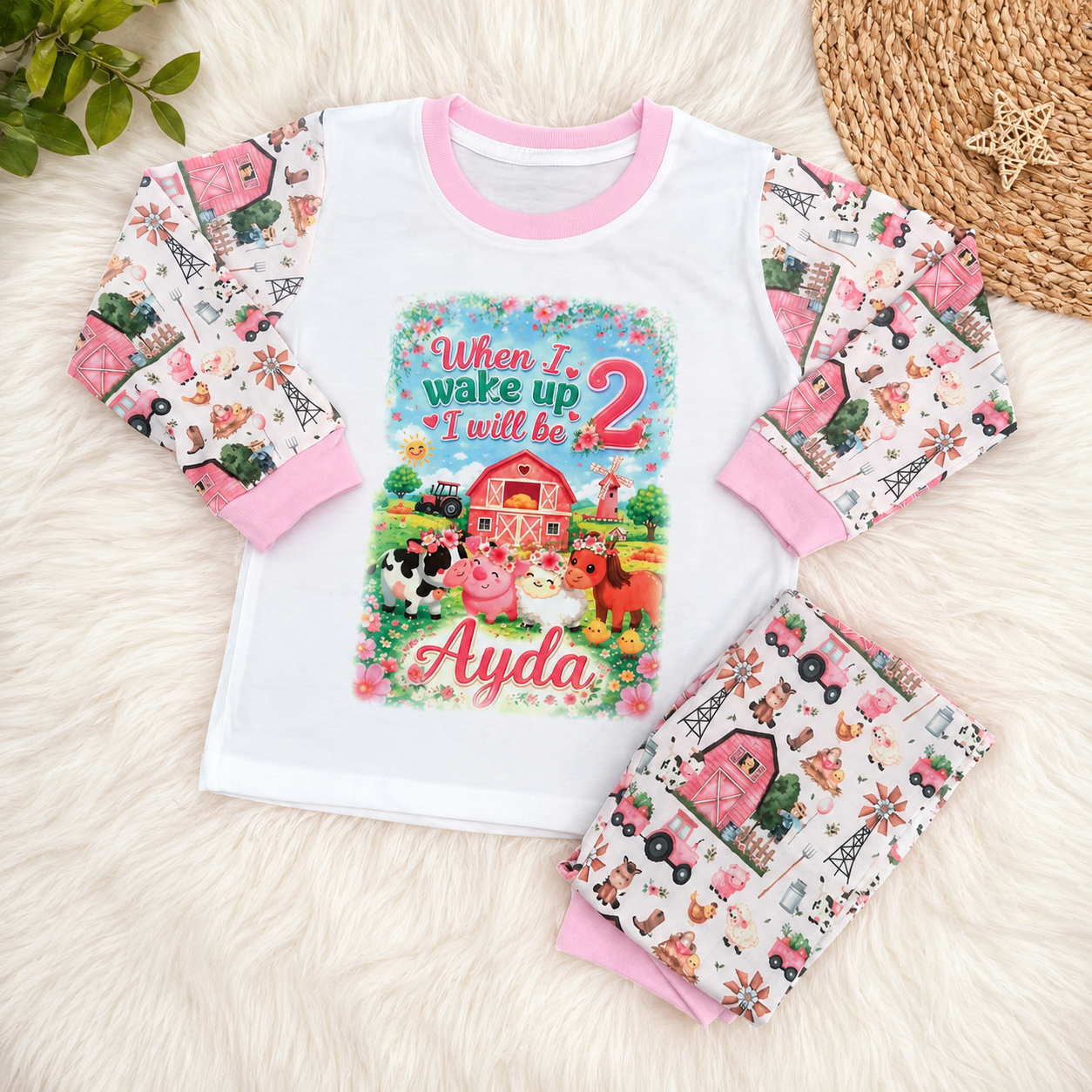 Pink Farm Pyjamas