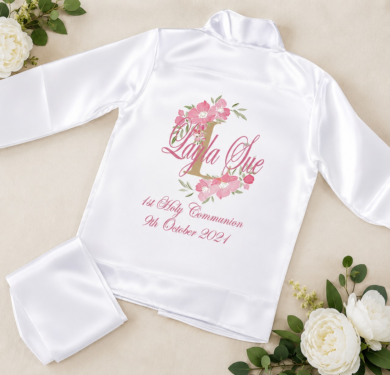 Communion and Confirmation  Long Pyjamas Satin (unisex)