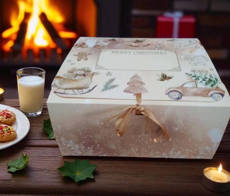Festive Treats Christmas Box -Large 31x25x15cm