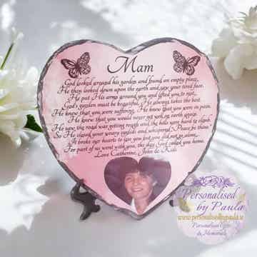 20cm Heart Slate