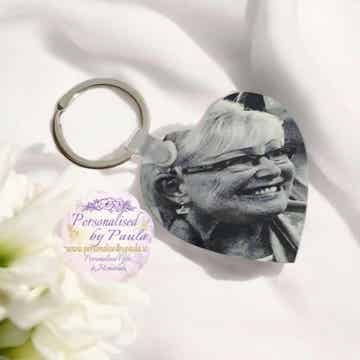 Heart Photo Keyring