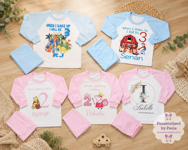 Pyjamas (Blue, Pink or Red)