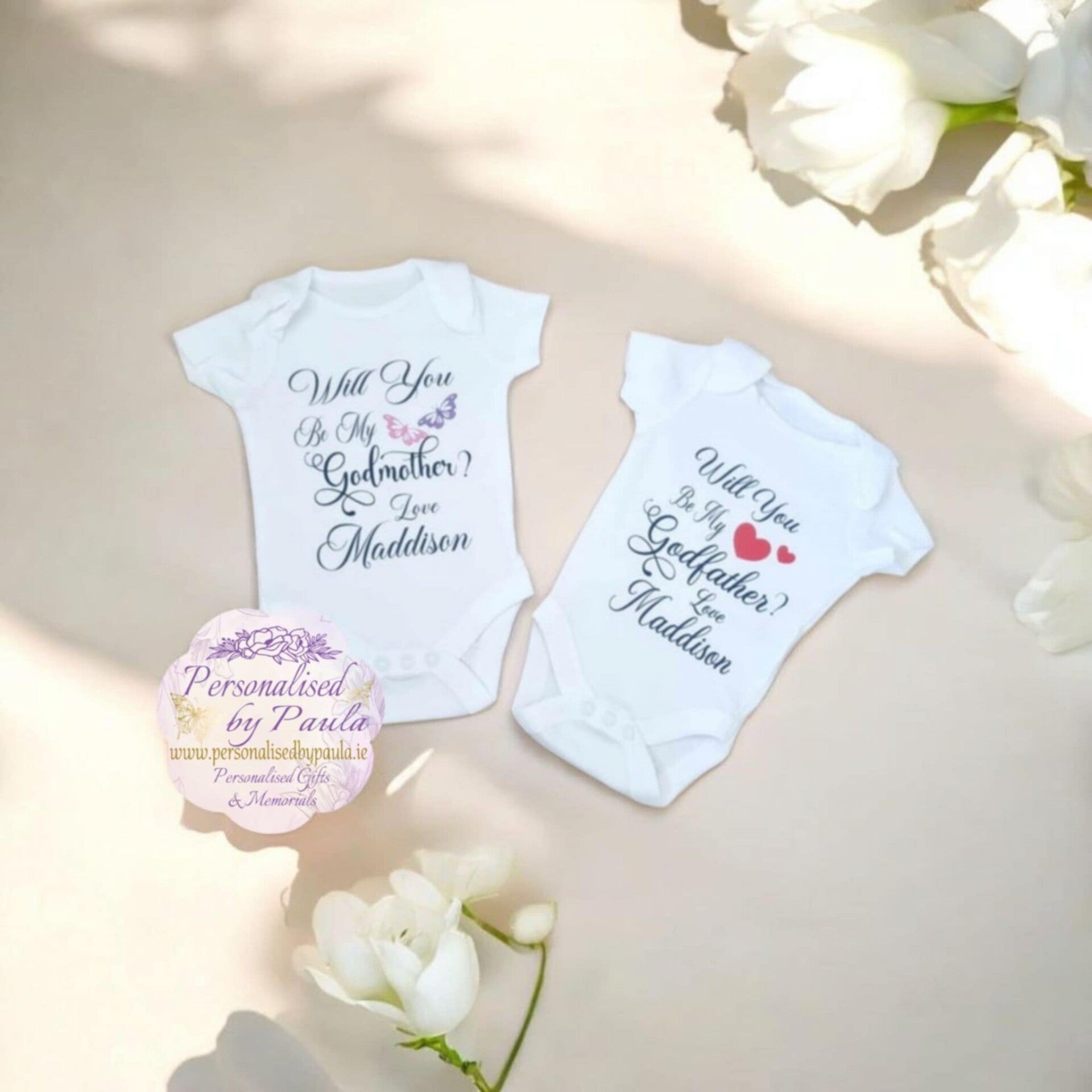 Will you be my Godparent Baby Vest