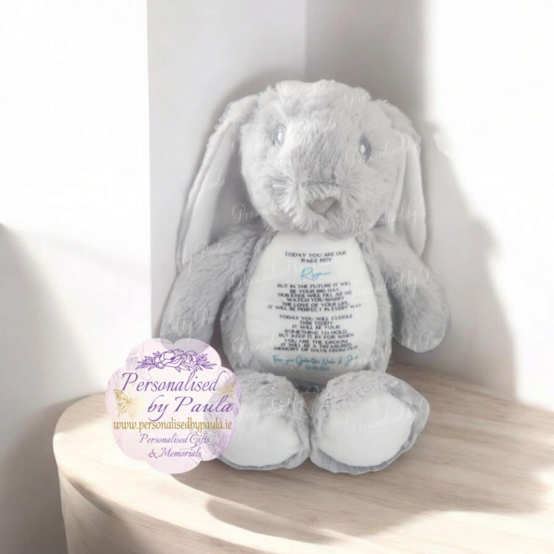 Bunny Teddy- Grey