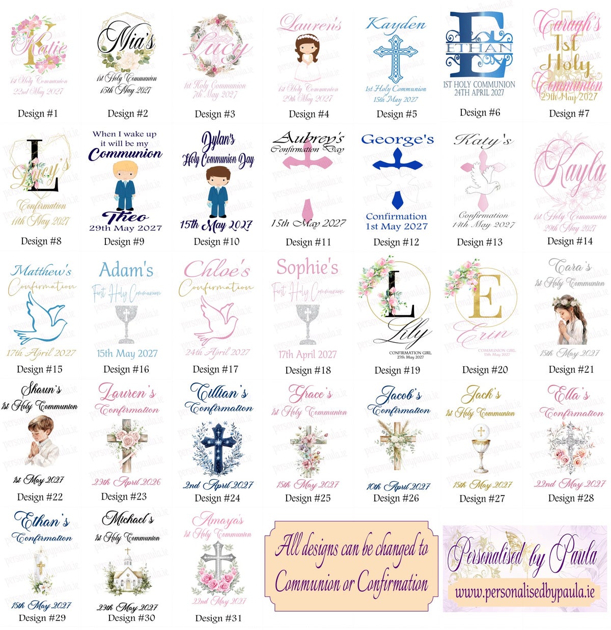 Communion Apron | Personalised By Paula