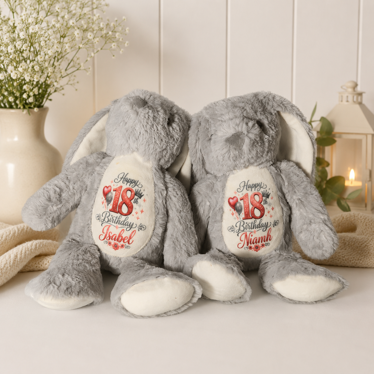 Bunny Teddy- Grey