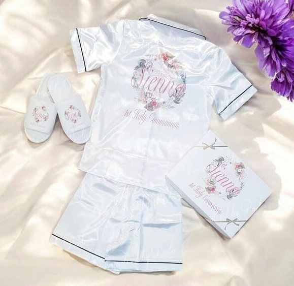 Communion and Confirmation Satin 2 piece set