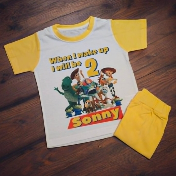 Shorts Pyjamas -Yellow