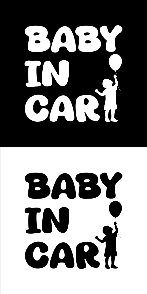 Sticker Baby In Car