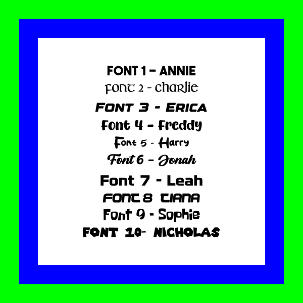 Custom Text Vinyl Stickers