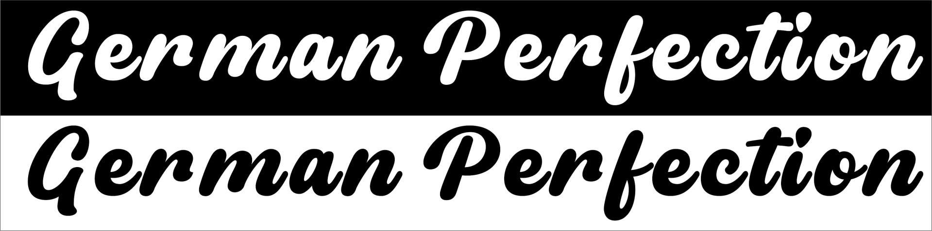 Sticker German Perfection