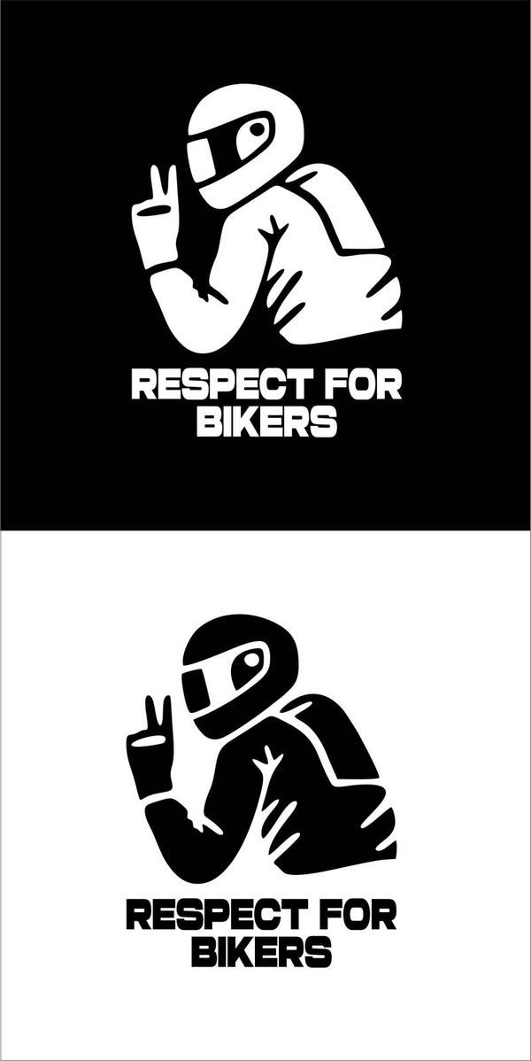 Sticker Respect for Bikers