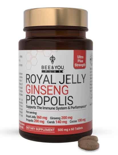 Bee & You Biologische kauwtabletten Royal jelly, propolis, ginseng