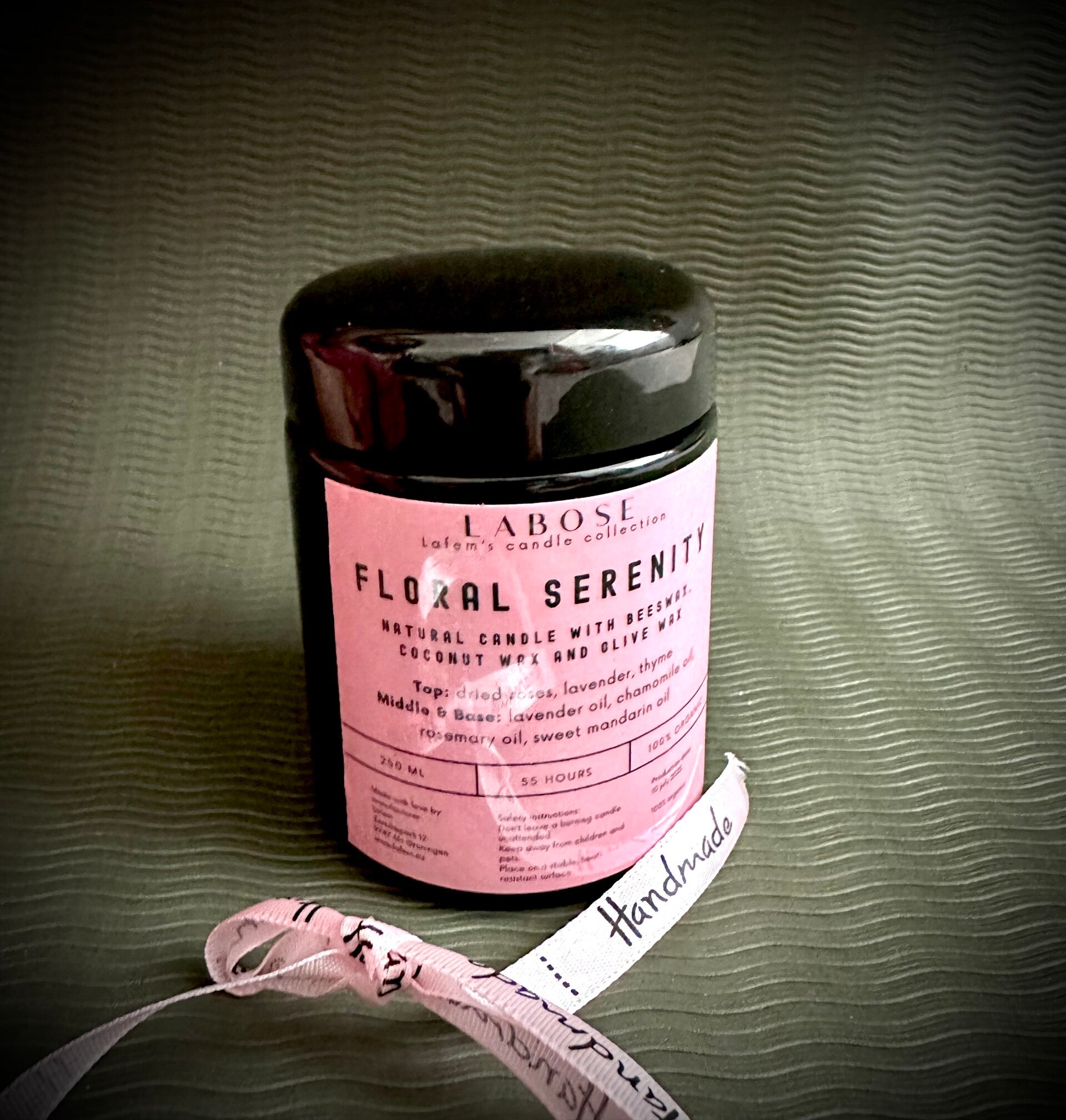 Lafem handmade pure biologische kaars met essentiële oliën