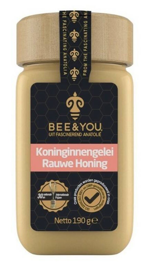 Bee & You Biologische Rauwe Honing met Royal Jelly
