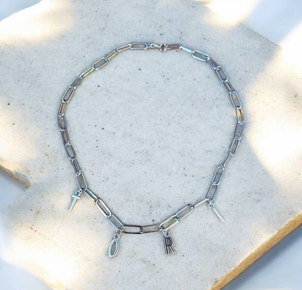 Personalized Paperclip Chain Necklace