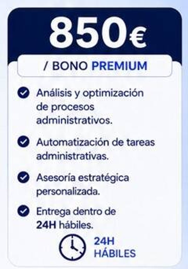 BONO PREMIUM 850€/MES