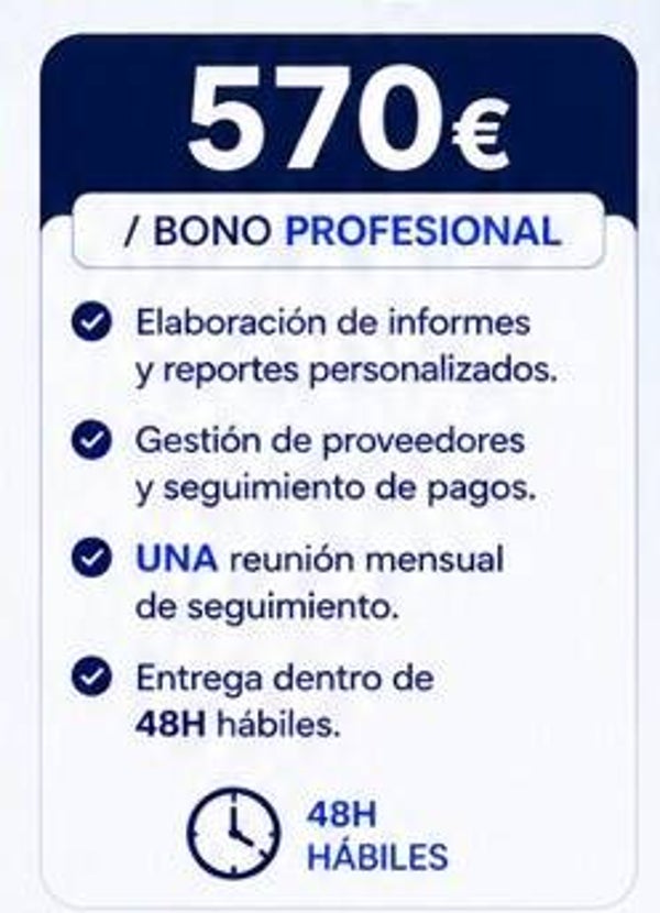 BONO PROFESIONAL 570€/MES