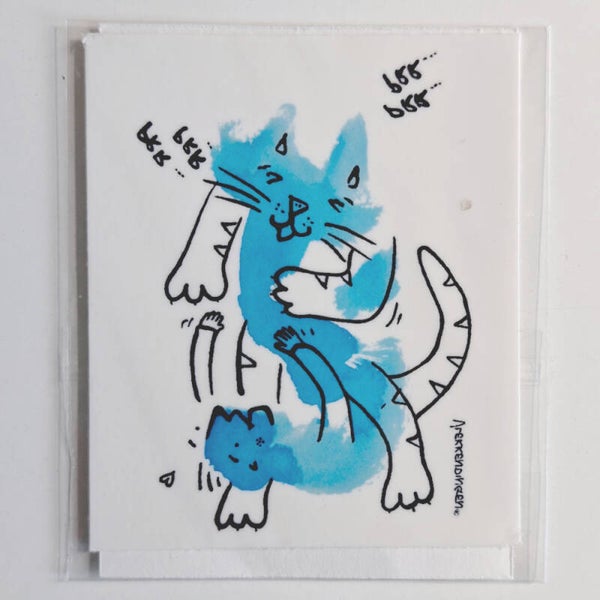 Tattoo Blauwe Kater