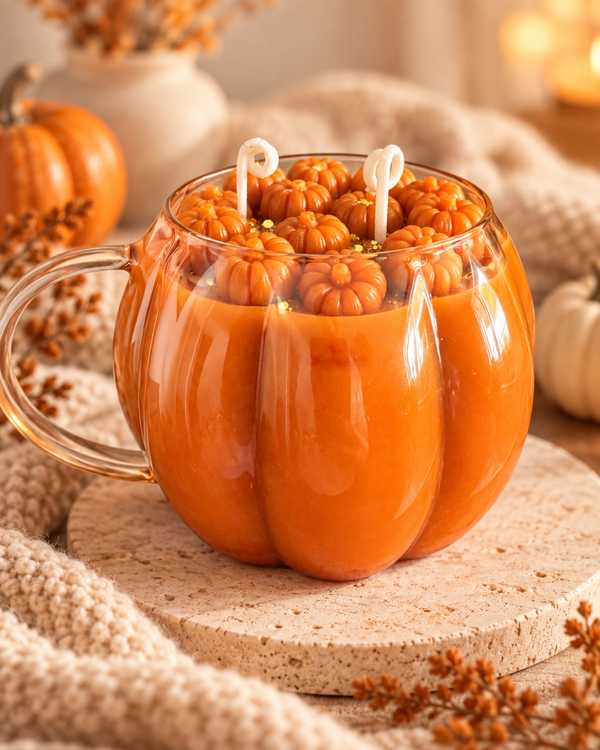 Pumpkin Mug Candle – B-Ware 🎃✨
