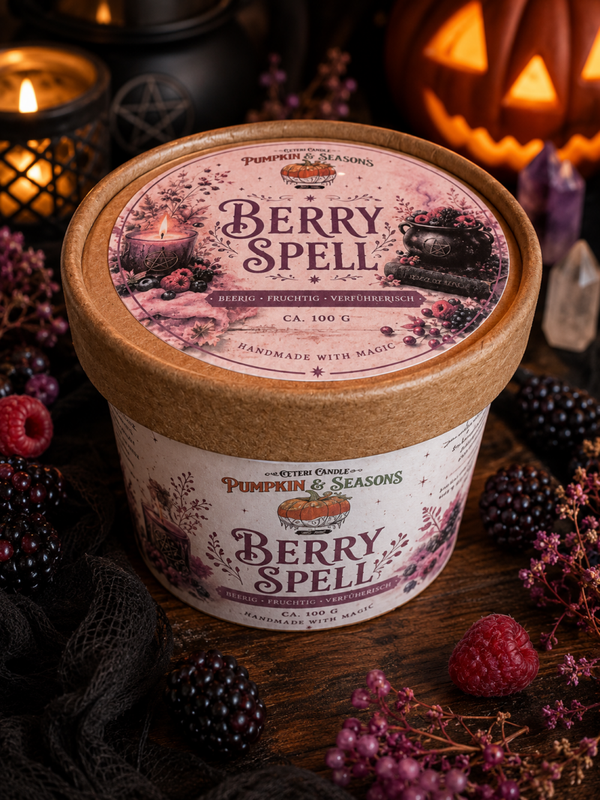 🖤 Berry Spell – Duftwachs | Brombeere, Himbeere, Patchouli & Oud