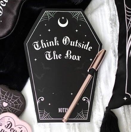 Sarg-Notizblock „Think Outside The Box“