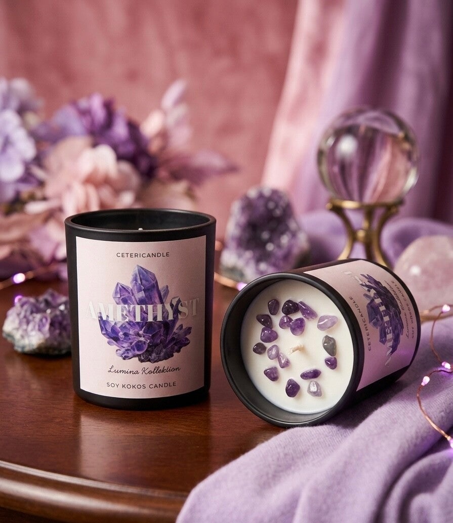 Amethyst Candle