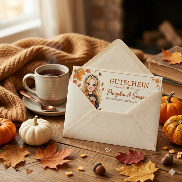 Gutschein von Pumpkin & Seasons – Verschenke herbstliche Freude! 🎃🍂