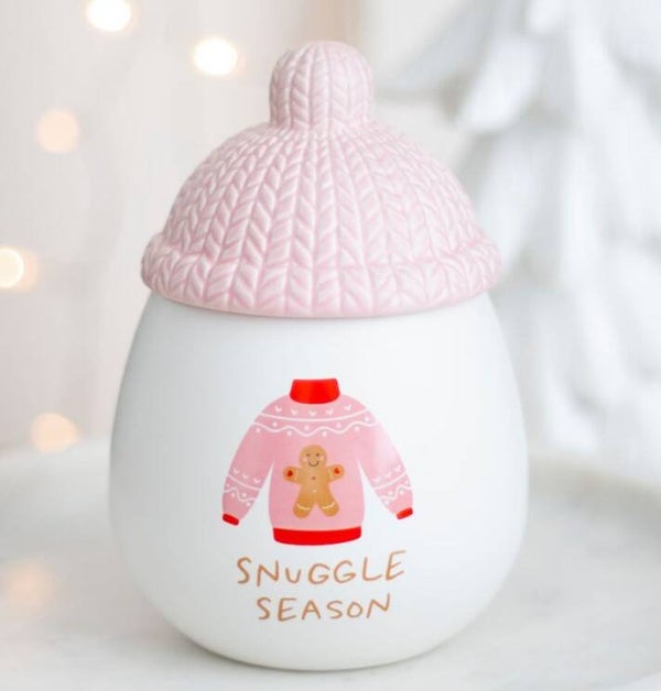 🩷 Snuggle Season – Duftlampe mit Strickmütze 🎄