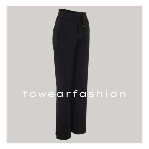 BROEK TRAVELSTOF JAZZ ✦ ZWART ✦ MEPA
