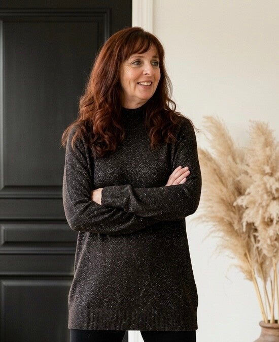 TOP GLITTER ✦ ZWART