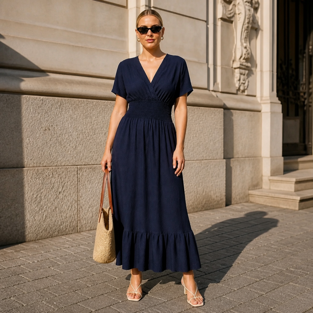 Jurk Yentl // Navy