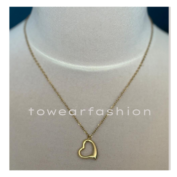 KETTING OPEN HART ✦ GOUDKLEUR