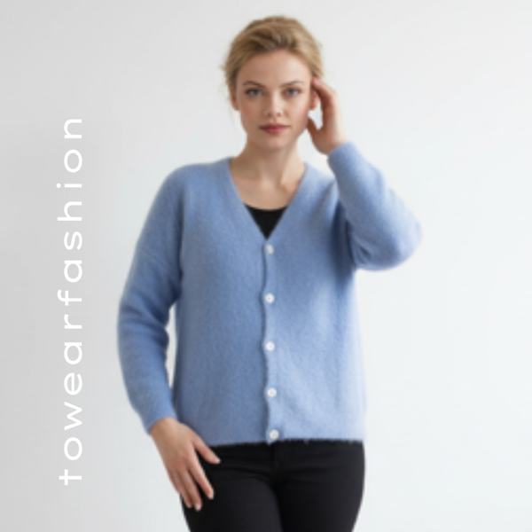 VEST MALOU ✦ BLAUW