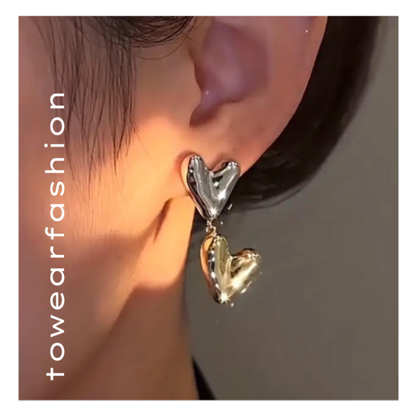 OORBELLEN BIRGIT ✦ ZILVER/GOUD