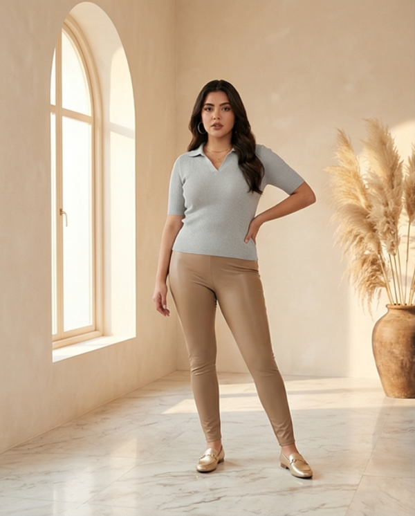 PU LEGGING ZAND ✦ NORFY
