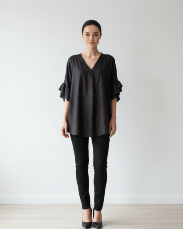 TOP CELESTE ✦ ZWART