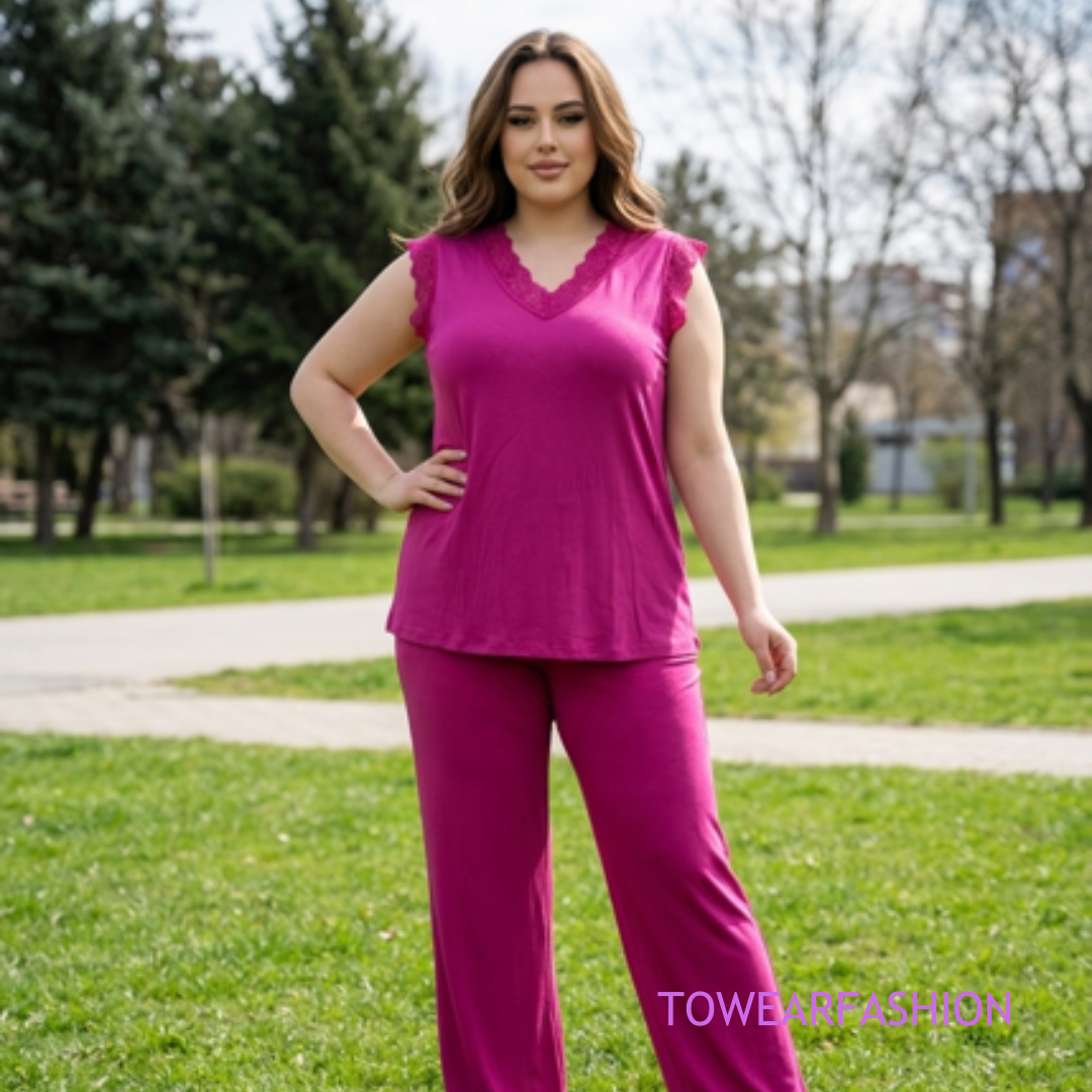 Top Lacey // Fuchsia