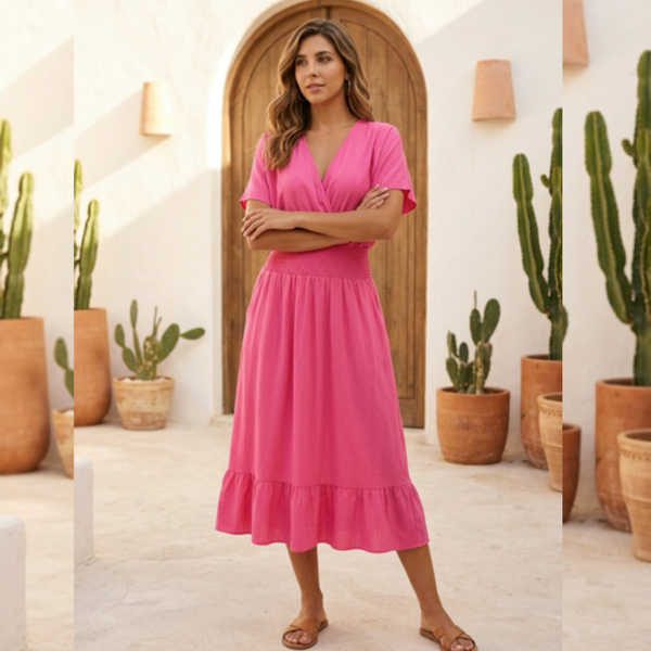Jurk Yentl // Roze